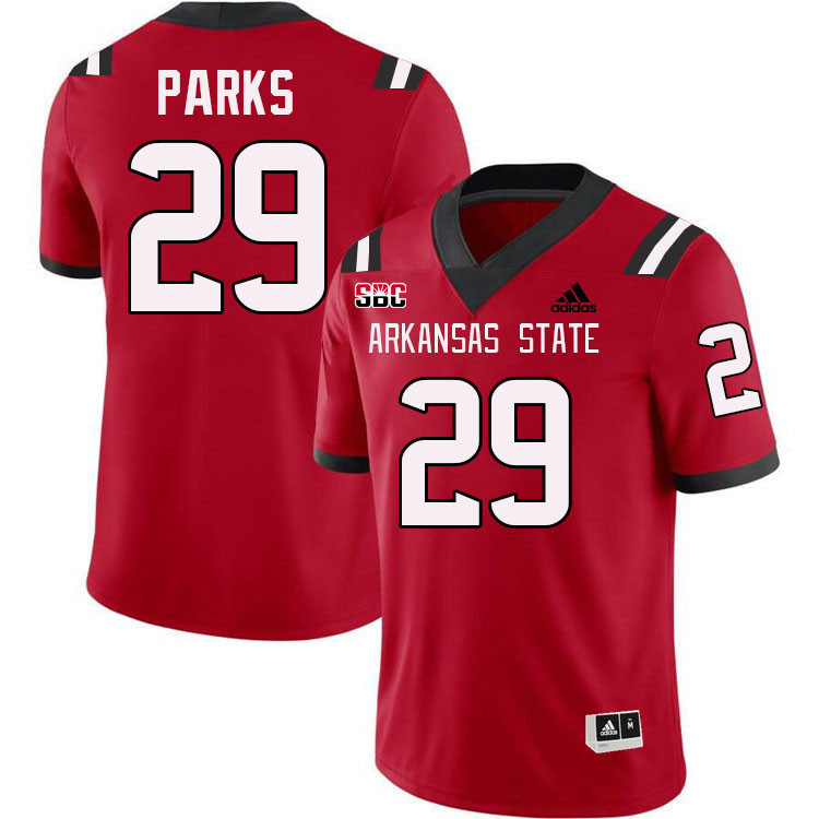 Justin Parks Arkansas State Jersey,Arkansas State Red Wolves Football Uniforms,Jersey-Red